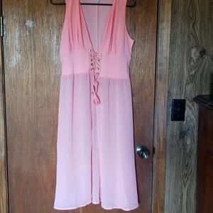 Peach color summer blouse